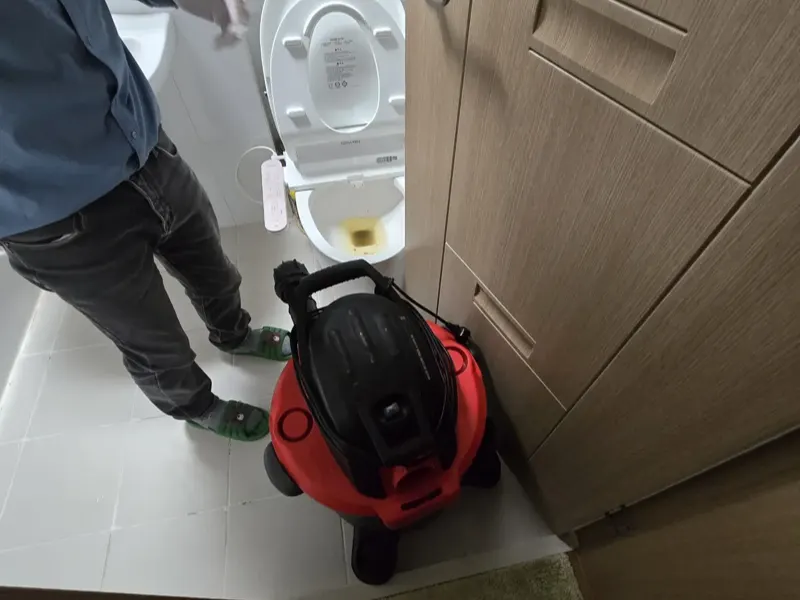 광주 변기막힘 작업사례 2